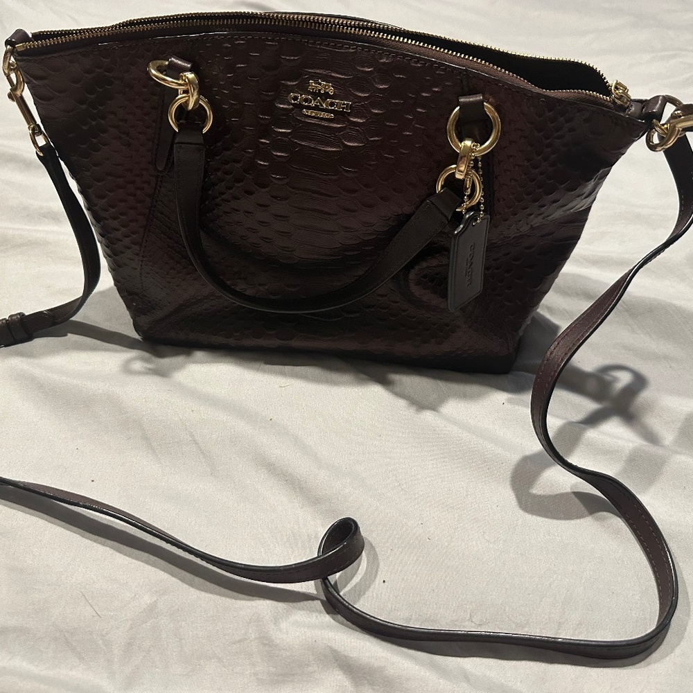 Coach leather handbag